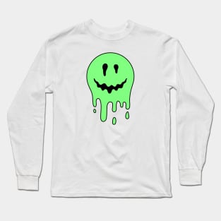 Green Dripping Smile Long Sleeve T-Shirt